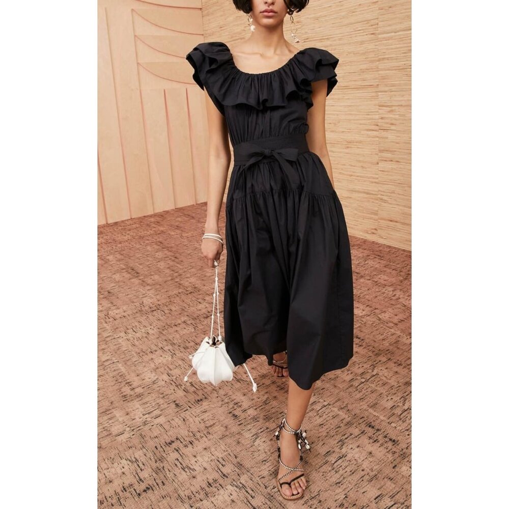 Ulla Johnson Amira Dress, Noir, Size 2 NWT